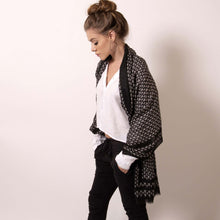 Load image into Gallery viewer, Luxuriously soft, ärtskül’s Baby Pop, Nana Rectangle scarf is the must have printed cashmere blend scarf. The cashmere blend wrap drapes beautifully to create a polished statement that’s effortless. Lightweight and warming, its perfect for today’s wardrobe that works around the clock.