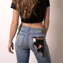 Load image into Gallery viewer, Be like The Boss and rock Artskul's Baby Pop Bandana in your pocket. The must have bandana for your music festival look.  Made from the finest Italian cotton.