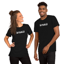 Load image into Gallery viewer, Artskul's unisex t-shirts are hand-printed in the USA using eco-friendly Italian water-based inks for a softer and more pliable finish with our logo on 100% premium combed ringspun cotton. Available in black or white.