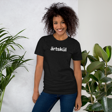 Load image into Gallery viewer, A graphic tee to express how you live artfully. Artskul&#39;s unisex t-shirts are hand-printed in the USA using eco-friendly Italian water-based inks on 100% premium cotton. Available in black or white.
