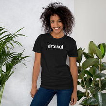 Load image into Gallery viewer, A graphic tee to express how you live artfully. Artskul's unisex t-shirts are hand-printed in the USA using eco-friendly Italian water-based inks on 100% premium cotton. Available in black or white.