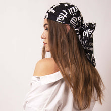 Load image into Gallery viewer, Artskul's chic scarf is styled as a streetwear headscarf. Add a strong finishing touch with a bit of attitude to any style.
