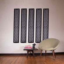 Load image into Gallery viewer, artskul's baby pop rectangle silk twill scarf as wall decor.  Buy multiples and gift them to friends later. A little energy from your living space is a lovely and meaningful extension of you to share as a gift with the people you love. Also featured in the image is a torso sculpture in resin and a custom table by the artist Brian Biedul.