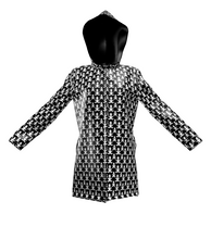 Load image into Gallery viewer, Stand out in rain season with a stylishly fun and lightweight designer raincoat to keep you dry - and it looks so cute with your wellies! Handmade to order from London. 