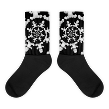 Load image into Gallery viewer, Inspired by the Fibonacci spiral, artskul&#39;s first line of socks features our classic icon from the baby pop collection. These fun and comfy socks come with a cushioned bottom and feature a one-of-a-kind design. They are sublimation printed and you don&#39;t have to worry about fading.  Limited Edition. Made on
