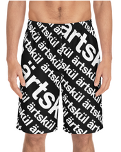 Load image into Gallery viewer, Handmade with extra light breathable fabric, these silky smooth and comfortable board shorts feature 2 side pockets, an elastic waistband, and a black drawstring rope. Designed for a regular fit, the board shorts are very durable, retain their shape, and dry quickly. While they are designed for men, women like them too. Made of 100% polyester, they will not bunch or cling like natural fibers in the water.