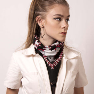  Remix street style edge with a cowboy tie. Artskul's Baby Pop Bandana makes a stylish statement walking the Old Town Road. 