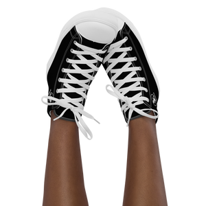 Stand out with Artskul's Baby Pop canvas high tops.  The retro-inspired designed footwear adds a unique touch to your style.  Manufactured on demand and assembled by hand, the sneakers are made with 100% polyester canvas upper sides, rubber soles, and faux leather toe caps. 