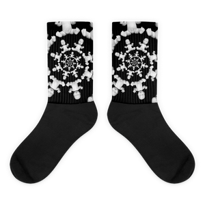 Inspired by the Fibonacci spiral, artskul's first line of socks features our classic icon from the baby pop collection. These fun and comfy socks come with a cushioned bottom and feature a one-of-a-kind design. They are sublimation printed and you don't have to worry about fading.  Limited Edition. Made on