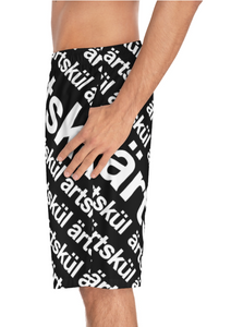 Handmade with extra light breathable fabric, these silky smooth and comfortable board shorts feature 2 side pockets, an elastic waistband, and a black drawstring rope. Designed for a regular fit, the board shorts are very durable, retain their shape, and dry quickly. While they are designed for men, women like them too. Made of 100% polyester, they will not bunch or cling like natural fibers in the water.